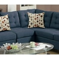 thumbnail image 4 of Modular Sectionals Living Room Sectional Sofa Modern Navy 4pcs Set Polyfiber Tufted Love-seat Corner Wedge Armles Chair, 4 of 7