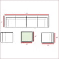 thumbnail image 2 of Patio Sofa Set, All-Weather Wicker with Cushions – Modern, No Assembly for Garden/Backyard/Poolside | Light Gray | Wicker, 2 of 6