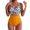 Flower+Yellow, variant on Women's Swimsuits One Piece Bathing Suit for Women Tummy Control Cutout High Waisted Bathing Suit Wrap Tie Back 1 Piece Swimsuit