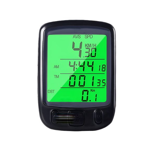 GJX Bike Cycling Computer with Bicycle Speedometer Odometer LCD Digital Backlit