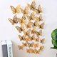 thumbnail image 1 of 12 Piezas De Lámpara De Mariposa Luminosa Hueco Decoración De Tarta Pared Del Hogar Flores Gran Mezcla, 1 of 4