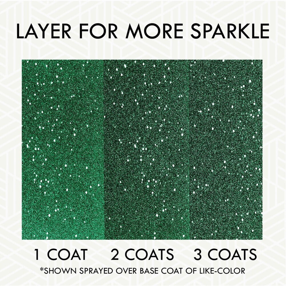 Rust-Oleum Imagine Glitter Spray Paint - Kelly Green - 10.25 oz — Interior & Exterior Use, Professional Finish