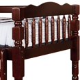 thumbnail image 3 of Benzara BM207974 Traditional Bunk Bed with Attached Ladder & Turned Legs, Dark Brown, 3 of 5