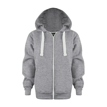 Hoodies for Boys Size 8-10 Girls Zip Up Hoodie Kids Fashion Oversized Textured Sweatshirt Jacket with Pockets 5-14 Years Boys Sweatshirts 6-7