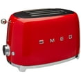 thumbnail image 1 of Smeg TSF01RDUS 50's Retro Style Aesthetic 2 Slice Toaster, Red, 1 of 3