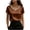 Brown, variant on Womens Summer Tops Satin Keyhole Neck Short Sleeve Casual Business Tunic Shirts Summer Clothes for Women Pink XXL