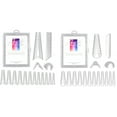 thumbnail image 6 of 120Pcs/Box Women Nail Extension Tip, ABS V-Shaped Ultra Thin Transparent Manicure Extension Tips for Nail Art DIY, 6 of 7