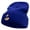 Royal, variant on Golden Beach Logo Embroidered 12 Inch Long Knitted Beanie - Royal OSFM