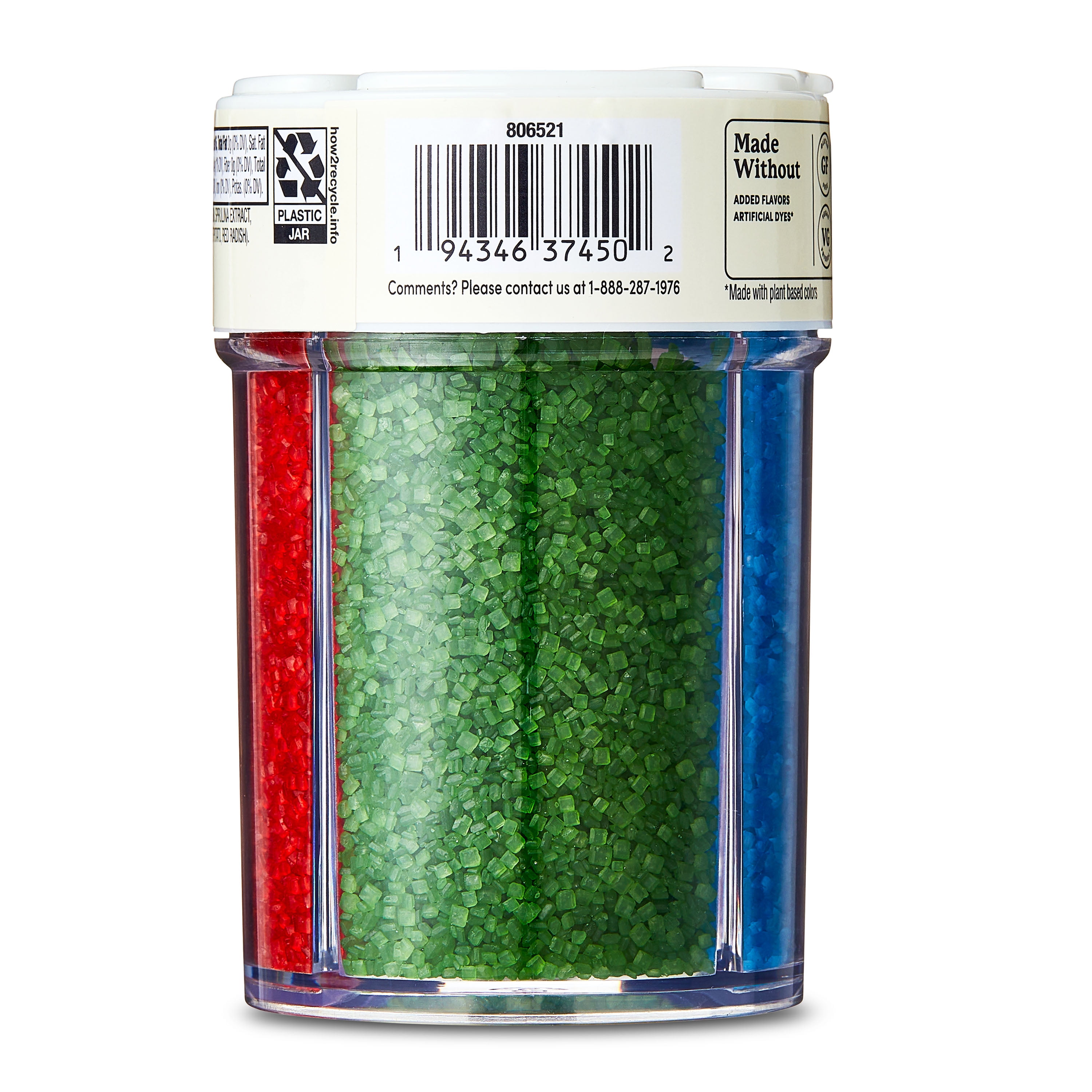 bettergoods 4 Cell Sanding Sugar, 5.3 oz