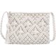 thumbnail image 1 of Bolso bandolera pequeño de algodón de crochet para mujer, estilo bohemio, 1 of 5