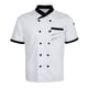 thumbnail image 2 of chaqueta de chef uniforme de manga corta hotel ropa de cocina capa de Blanco Zulema Chaqueta de cocinero de hombres, 2 of 8