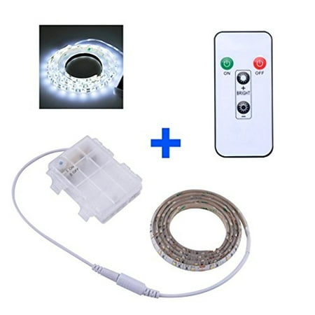 Sumai Led Strip Lights With Dimmer Remote Battery Powered Cold Sumai Led Strip Lights With Dimmer Remote Battery Powered Cold White Length To