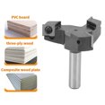 thumbnail image 3 of Insert Style Spoilboard Bit, Stockage Sans Huile Longue Durée de Vie Routeur Bit Rouille Preuve 12mm Tige pour Fente, 3 of 7