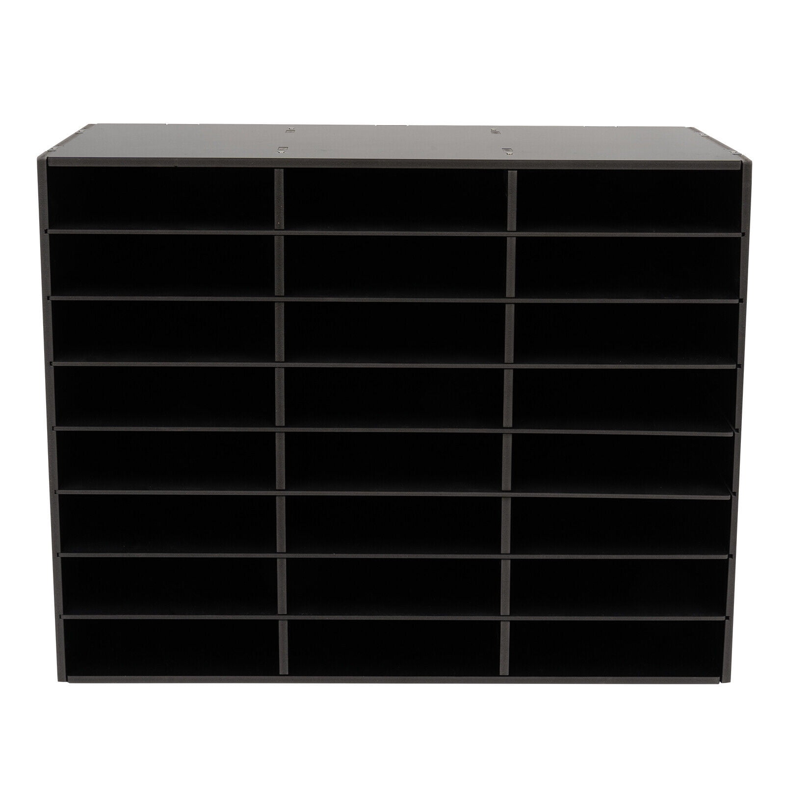 White/Black Literature Organizer, 24/36 Compartments Paper Storage Cabinet Mail Organizer,Desktop File Sorter Mail Center Mailbox School Classroom Keepers for Home&Office