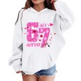 thumbnail image 2 of 67 Niños con capucha Niñas 6 7 Meme Sudadera cómoda manga larga Suéteres divertidos 6 7 Número impreso Novedad manga larga con capucha Suéter de moda cómodo once once hoodie (blanco,9-10 años), 2 of 5