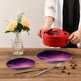 thumbnail image 7 of GZHJMY Purple Space Field Trivets Pot Holders Set of 2 Decoration Potholders Pure Cotton Thread Weave Trivets, Coasters, Placemats, Spoon Rest for Cooking for Kitchen Pans Bowl Teapot, 7 of 7