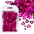 thumbnail image 2 of Decoración de uñas para San Valentín, decoración de lentejuelas en forma de corazón, copos holográficos, accesorios de manicura rosa y roja, suministros de piezas de arte de uñas DIY, 2 of 4