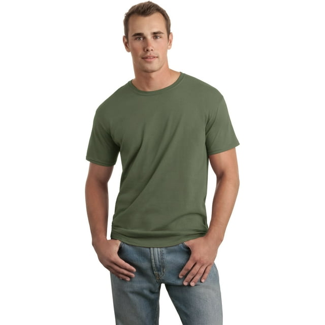 Gildan Men's 100 Percent Cotton Short Sleeve T-Shirt. 64000