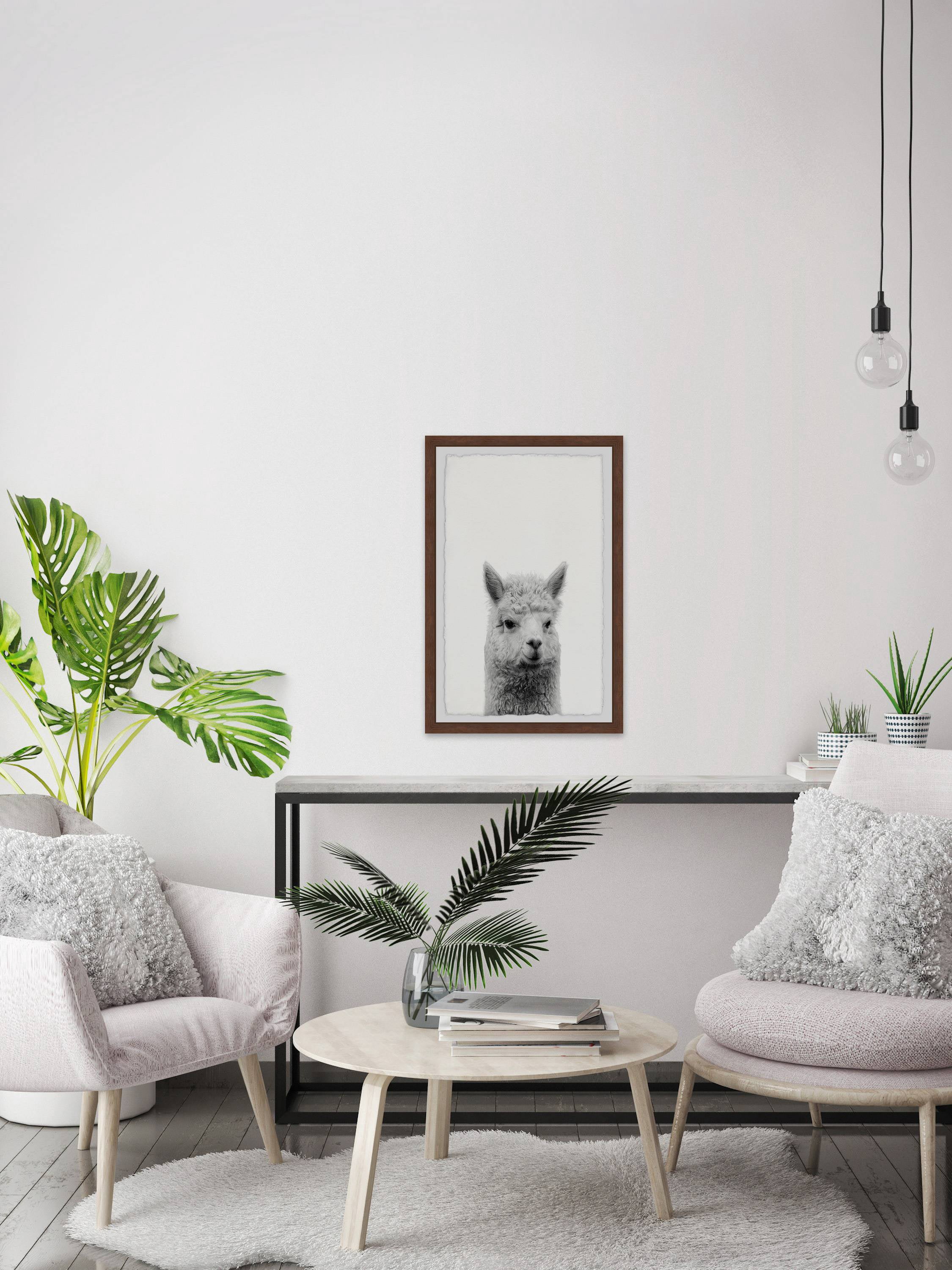 Gen X Llama Framed Painting Print
