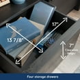thumbnail image 6 of Sauder Harvey Park Credenza Raven Oak Finish, 6 of 15