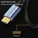 thumbnail image 2 of Cable USB 3.2 Gen 2, video 4K a 60 Hz, 5 A/100 W PD, carga rápida, transferencia de datos de alta velocidad de 20 Gbps, carga rápida de 100 W para monitor 4K, cable USB 3.2 Gen 2x2 tipo C de 100 W y, 2 of 8