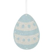Holiday Ornament Spring Rainbow Egg Ornament Set Wood Glitered Easter Rl1707