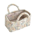 thumbnail image 2 of Small Storage Basket Organizer, Mini Fabric Floral Storage Baskets with Handle,Storage Bins for Toys, Books, Towels, and Clothes, 2 of 5