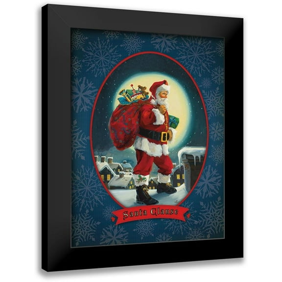 Comish, Susan 12x14 Black Modern Framed Museum Art Print Titled - Santa Claus
