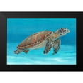 thumbnail image 2 of OToole, Tim 14x11 Black Modern Framed Museum Art Print Titled - Ocean Sea Turtle I, 2 of 5