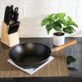 thumbnail image 4 of Joyce Chen Professional Series 11.5-Inch Cast Iron Stir Fry Pan with Maple Handle, 4 of 4