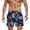 Z10-Dark Blue, variant on Mens Swim Trunks with Compression Liner 7 Inch Beach Shorts Pockets Boho Quick Dry Graphic Drawsting 2 in 1 Shorts