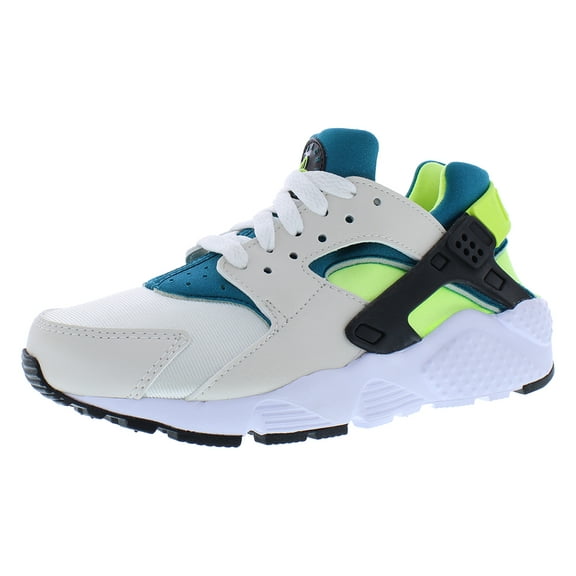 Nike Huarache Run GS Boys Shoes Size 4.5, Color: Phantom/Volt/Bright Spruce