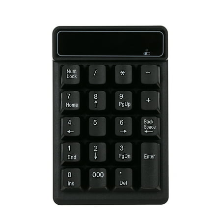 Numeric Keypad 2.4G Wireless Keyboard Mini Portable 19 Keys Number Pad Financial Accounting Keypad with USB Receiver