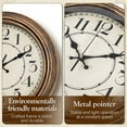 thumbnail image 6 of Geevon Retro Silent 12 Inch Wall Clock Non Ticking, Rustic Vintage Clock Quartz Decorative, Battery Operated for Kitchen/Office/Classroom/Bedroom/Living Room Decor, 6 of 11