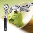 thumbnail image 4 of Fmxomd Ice Cream Scoop, Nonstick Anti-Freeze One Piece Scooper Spoon, Heavy Duty Durable Design, Easy Clean, for Gelato, Cookie Dough, Sorbet, Almond (1-Pack), 4 of 9