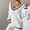 White, variant on YHAJDS Women's Long Sleeve Tops Womens Sweatshirts Blouse Coat Women's Casual Long Sleeve Sweatshirt Solid Color V Neck Color Block Panel Long Sleeve Knit Sweater
