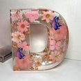 thumbnail image 2 of Letters Floral Night Light Creativedried Flower Led Ambient Lights Resin Letters Lamp Party Table O, 2 of 5