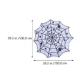 thumbnail image 2 of 2 unids Lace Spider Web Mantel de Halloween Decoraciones de mesa para Halloween (Negro), 2 of 7