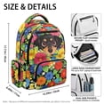 thumbnail image 7 of KUIFORTI Flower Dog Girls Backpack Kids School Bag Cute Bookbag Comfortable with Adjustable Straps Multiple Storage Pockets for Elementary Middle, 7 of 7