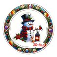 thumbnail image 3 of Adornos colgantes navideños 2D, suministros para fiestas en interiores con cordón para Muñeco de nieve, 3 of 9
