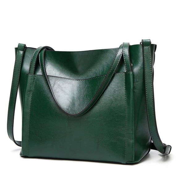 uublik Tote Bag for Women, Large Capacity Cute Tote Bags, Crossbody Shoulder Handbag for Work Travel Gym, Green
