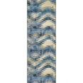 thumbnail image 3 of Unique Loom Outdoor Modern Collection Area Rug - Aztec (2' x 6' 1" Runner Blue/Ivory), 3 of 7