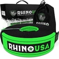 thumbnail image 1 of Rhino USA Sangle de Remorquage (4 Pouces x 30 Pieds) Testée en Laboratoire 40,320lb Résistance à la Rupture, Sac à Cordon Premium Inclus, Sangles à Boucle Triple Renforcées pour Assurer la Tranquillité d'Esprit - Corde de Remorquage d'Urgence Tout-Terrain, 1 of 4