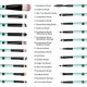 thumbnail image 4 of Juego de 20 brochas de maquillaje TANGJMXG Juego de tocador de lana negro, 4 of 5