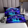 thumbnail image 3 of Erosebridal Hippie Tree of Life Quilt Sets for Queen Size Bed, Gradient Waterfall Bed Set, Nature Theme Room Decor, Super Cozy 3-Piece, 3 of 5