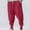 c01Red, variant on LNWUY (L-5XL) Big and Tall Men's Solid Joggers Sweatpants Drop Crotch Sweat Pants Baggy Casual Hip Hop Harem Pants with Pockets Black L
