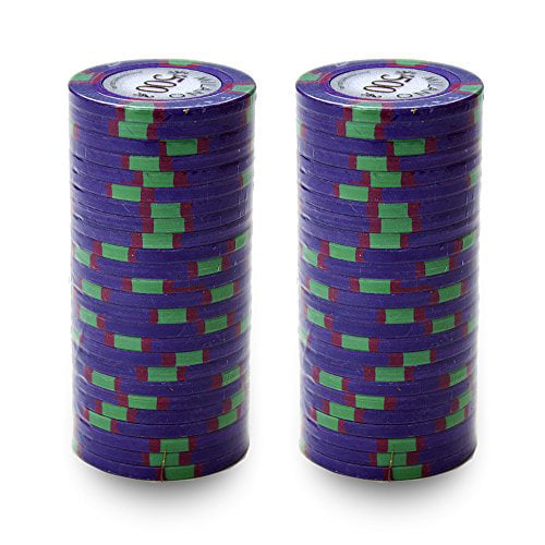 Buy 3 Get 1 Free 25 Purple $500 Milano 10g Clay Poker Chips New 
