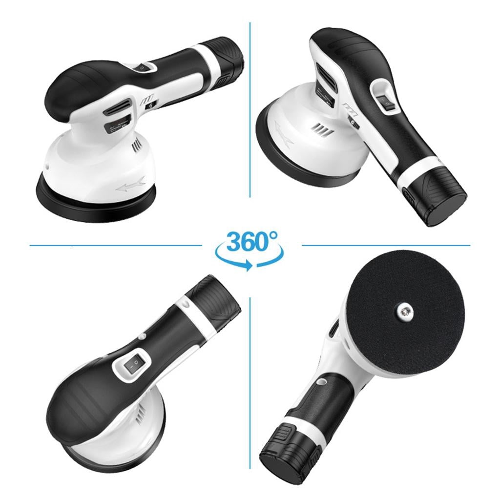 CEORPER Cordless Car Buffer Polisher Lithium Rechargeable Battery with 6 Variable Speed Brushless Polisher For Waxing Polishing