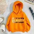 thumbnail image 2 of Kids Girls Sports Shirt Boy Girl Casual Personality Hoodie Pullover Hooded Sweatshirt With No Pocket Suitable For Teen for 3-4 Years, 2 of 3