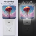 thumbnail image 2 of Jellyfish LED Square Night Lights - Bright and Compact Bedroom or Bathroom Lighting Solution with Auto on/Off Sensor - Set of 2 Square Shaped Nightlights, 2 of 6